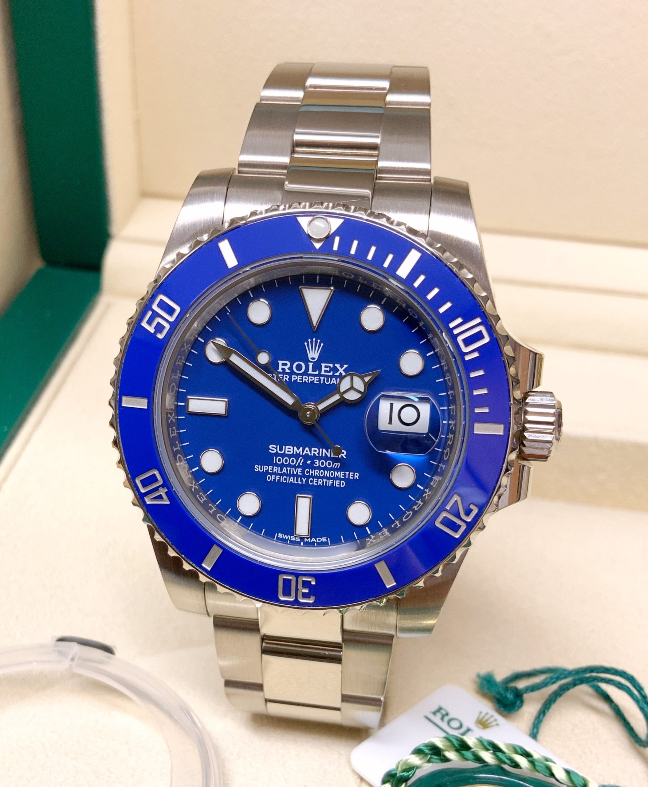 Rolex replica submariner white gold puffo 116619LB