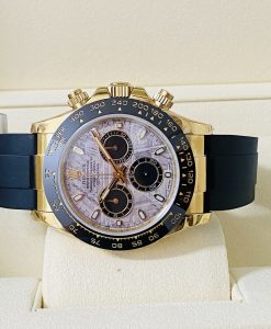 Alternative view of Rolex replica daytona oysterflex 116518LN meteorite dial