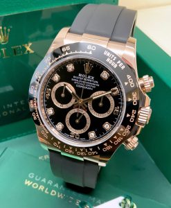 Alternative view of Rolex replica daytona oysterflex 116515LN rose gold diamond
